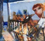 D.H. Lawrence by Garry Shead, c.1992-96, oil on board, sold Nov 2007