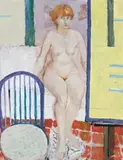 Nude by Clifton Pugh, 1983, oil on composition board, offered Nov 2007