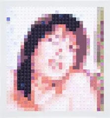 Untitled Jpeg 2# (Design) by Marcel Cousins, 2003, digital print on card on canvas, sold Nov 2007