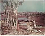Kelly On Horseback With Gun by Sidney Nolan, 1980, colour screenprint, sold Nov 2007