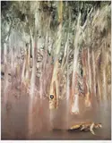 Kelly And Policeman, 1982 (From The Riverbend Series) by Sidney Nolan, colour lithograph, sold Nov 2007
