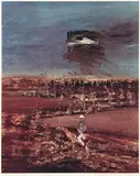 Ned Kelly And Policeman I, 1980 (From Kelly Iii Series) by Sidney Nolan, colour screenprint, sold Nov 2007