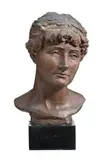 Head Of A Woman (Mary Anderson) by Bertram Mackennal, 1888, terracotta, sold Apr 2008