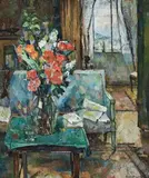 Interior With Poppies (Interieur) by Bessie Davidson, c.1935, oil on plywood, sold Apr 2008