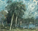 Study For Westerly Breeze by William Dobell, 1948, oil on composition board, sold Apr 2008