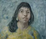 Emmy by William Dobell, 1960, oil and enamel on composition board, sold Apr 2008