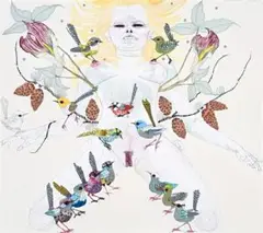 Making Love With Love (Version 8) by Del Kathryn Barton, 2004, synthetic polymer paint, gouache, watercolour and pen on canvas, sold Apr 2008