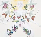 Making Love With Love (Version 8) by Del Kathryn Barton, 2004, synthetic polymer paint, gouache, watercolour and pen on canvas, sold Apr 2008
