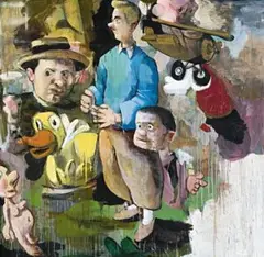 Vanity Fair by McLean Edwards, 2002, oil on board, sold Apr 2008