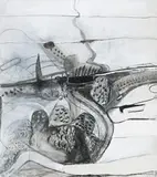 To Sigean by Brett Whiteley, 1960-86, gouache, watercolour and charcoal on paper, sold Apr 2008