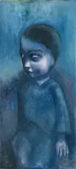 Blue Boy by Robert Dickerson, c.1960, oil on board, sold Apr 2008