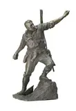 Australian Solder, Maquette For Broken Hill War Memorial by Charles Web Gilbert, 1922, bronze, sold Apr 2008