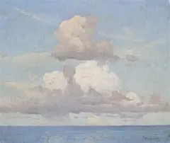 Seascape by Elioth Gruner, 1923, oil on canvas on board, sold Apr 2008