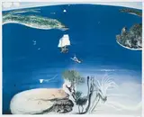 The Arrival by Brett Whiteley, 1988, offset colour lithograph, sold Apr 2008