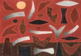 Dry Country by John Coburn, c.1989, watercolour and pastel on paper, sold Apr 2008
