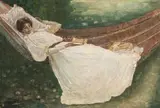 The Hammock by James Ranalph Jackson, oil on panel, offered Apr 2008