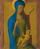 Madonna And Child by Justin O’brien, oil on canvas, sold Apr 2008