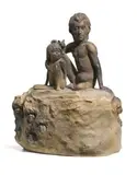 William Ricketts In Spirit With Tgikalyi And Faces Of The Pitgantgara Tribe by William Ricketts, terracotta, sold Apr 2008