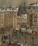 Boulevard Montparnasse, Paris by Will Ashton, oil on canvas, sold Apr 2008