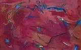 Birds Caught In A Storm by Yvonne Audette, 1987, oil on composition board, sold Apr 2008