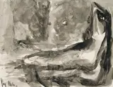Female Nude by Joy Hester, c.1945, ink on paper, offered Apr 2008