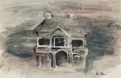 House by Joy Hester, c.1944-45, ink on paper, offered Apr 2008