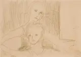 Sunday And Sweeney Reed by Danila Vassilieff, 1955, pencil on paper, sold Apr 2008