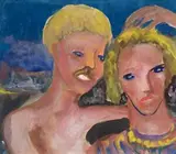 Sunday And Sweeney Reed by Danila Vassilieff, 1955, watercolour and gouache on paper, offered Apr 2008