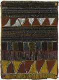 Jilamara by Kutuwulumi Purawarrumpatu, 1999, natural earth pigments and synthetic binder on paper, sold Mar 2009
