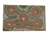 Wati Kutjarri (Two Men) by Charlie Wartuma Tjungurrayi, 1978, synthetic polymer paint on board, offered Mar 2009