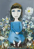 Dreaming Flowers by Charles Blackman, c.1955 - 56, oil on composition board, sold Nov 2011