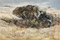 The Burnt Spinney by Arthur Boyd, 1957, oil on composition board, sold Nov 2011