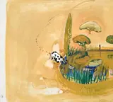 The Cow by Brett Whiteley, c.1979, mixed media and collage on paper on board, offered Nov 2011