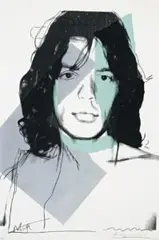 Mick Jagger by Andy Warhol, 1975, colour screenprint (from a portfolio of ten), offered Nov 2011