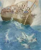 Strange Seas by Norman Lindsay, watercolour on paper, offered Nov 2011