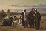 Arab Slave Traders by Frederick Goodall, 1861, oil on canvas, sold Nov 2011