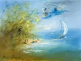 A Small Saint In Search Of Solitude by David Boyd, oil on linen, sold Nov 2011