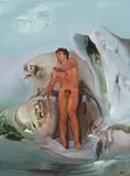 Man In Psychoscape by James Gleeson, c.1975, oil on composition board, sold Nov 2011