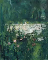 Jardin fleuri by Pierre Laprade, Gouache, sold Jun 2024
