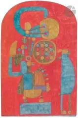 Attentif au pied d’un monument by Pierre Louis Maurice Courtin, 1968, Gouache, sold Jun 2024