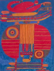 Très petite mère by Pierre Louis Maurice Courtin, 1976, Gouache, sold Jun 2024