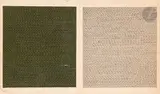 Double page by Viviane Brown, Encre et gouache sur papier blanc et noir - Diptyque, sold Jun 2024