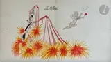 Le Colère by Charles Carl Gesmar, Aquarelle sur traits de crayon et rehauts argentés, sold Jun 2024