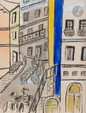 La Ville, étude by Fernand Léger, vers 1955, Gouache et encre de Chine sur papier, sold May 2024