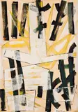 Composition n° 331 by Jean-Jacques Deyrolle, 1962, Gouache sur papier contrecollé sur toile, sold May 2024