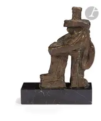 Le Roi de cœur by Marek Szwarc, Épreuve en bronze à patine médaille, sold May 2024