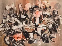 Sans titre, c. 1960 by Alfred Lenica, Aquarelle et gouache, sold May 2024