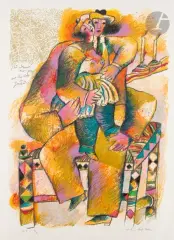 J’ai retrouvé mon père sur les rives du Jourdain by Théo Tobiasse, Lithographie, sold May 2024