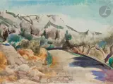 Paysage de Provence by Willy Eisenschitz, Aquarelle, sold Apr 2024