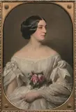 Portrait présumé de madame Paul Renouard de Bussière, née Clémentine de Boubers by Hermann Winterhalter, Toile d'origine, sold Dec 2019